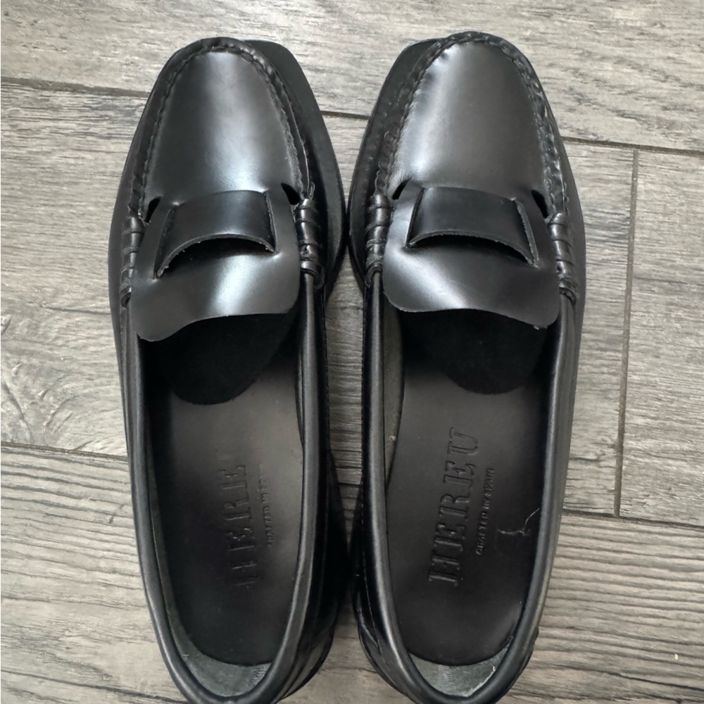 Hereu Studio Sineu Interlaced Detail Slip-On Calf Leather Loafers 36 or 5.5 EUC